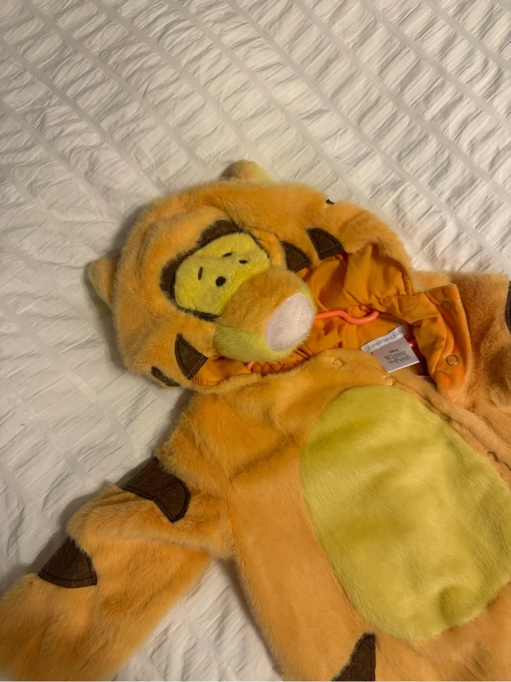 Pottery Barn Kids Orange and Yellow Tigger Plush Hooded Toy
